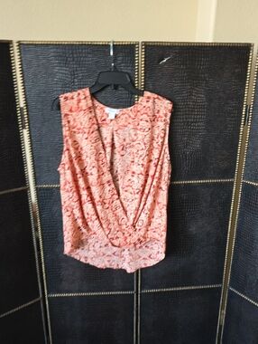 Carolina Belle Coral Paisley Surplice Camisole